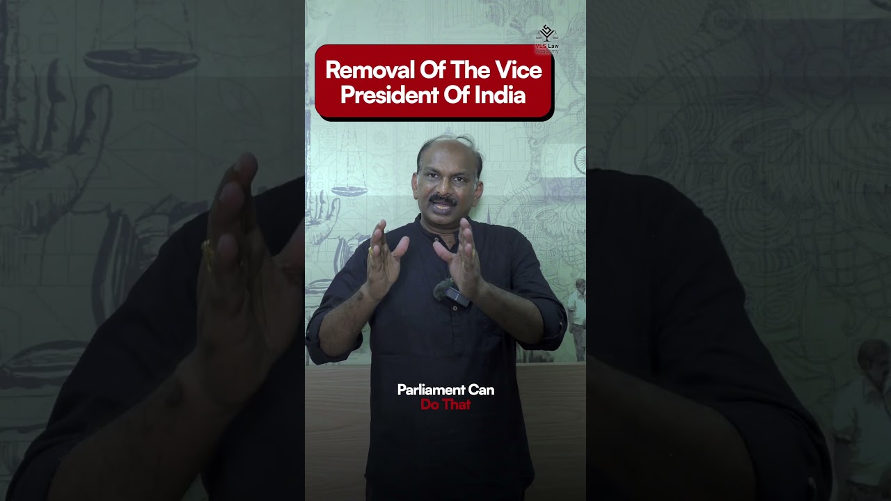 How can the Vice President of India be removed? 🤔