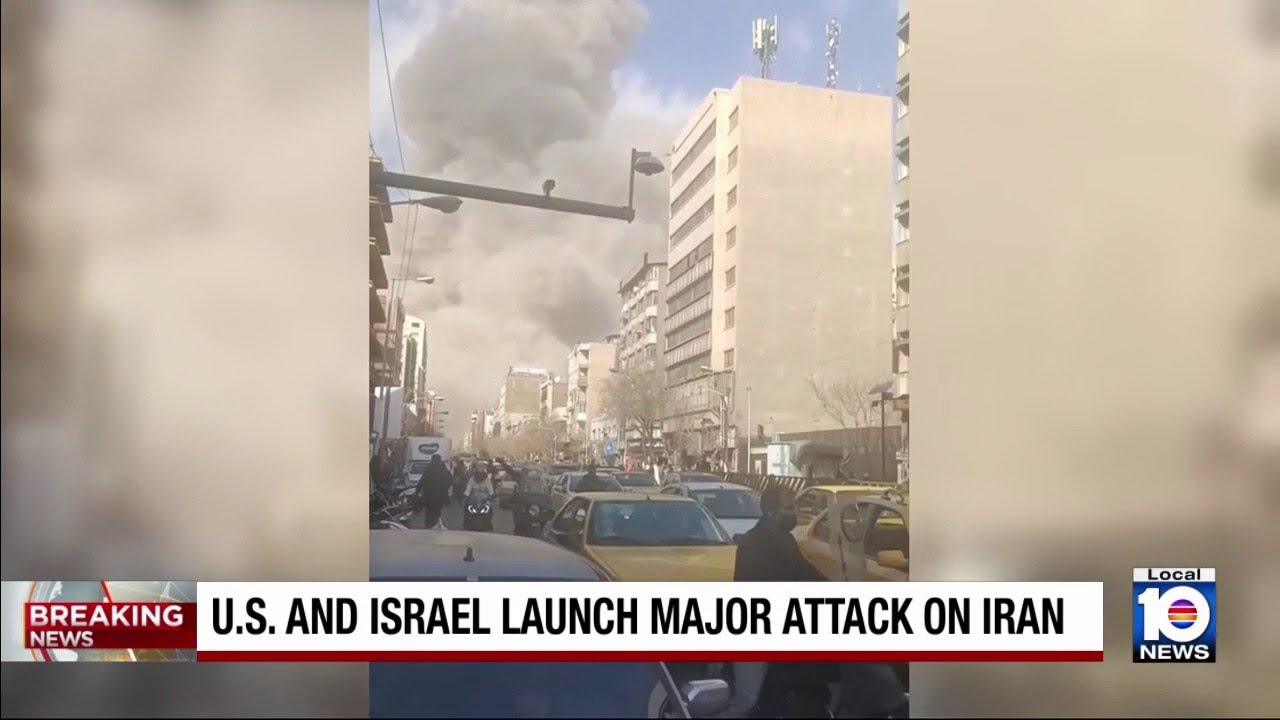 Video captures portion of major U.S. and Israeli attack on Iran
