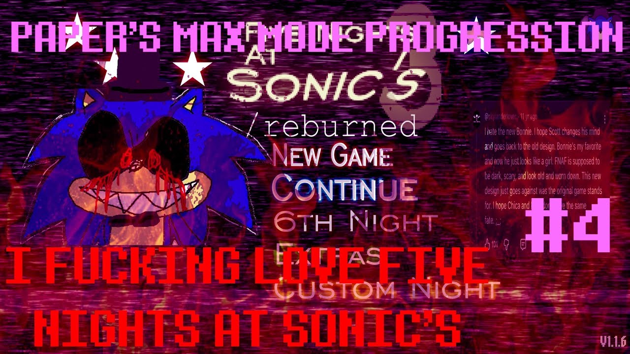 Five Nights at Sonic's 3 (Reburned): Darkest Hour Completion (Max Mode Progression #4)