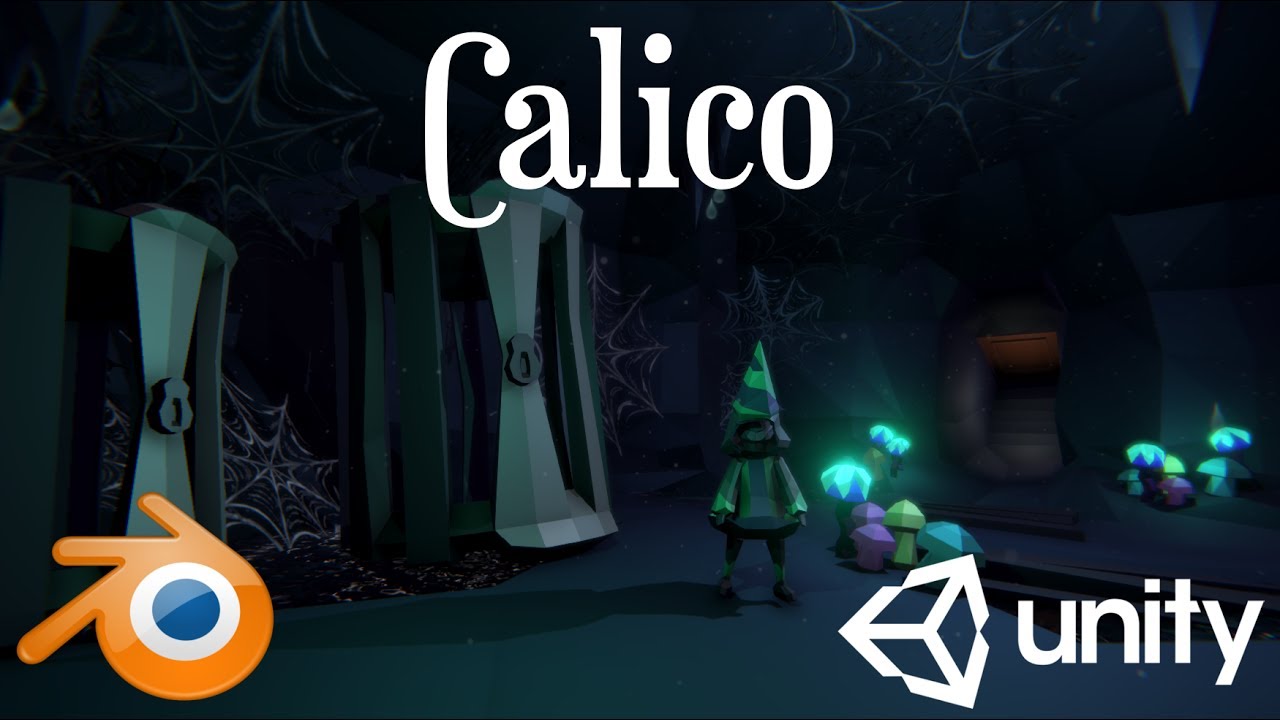 Calico - Low Poly - Speed character design - Blender, Unity