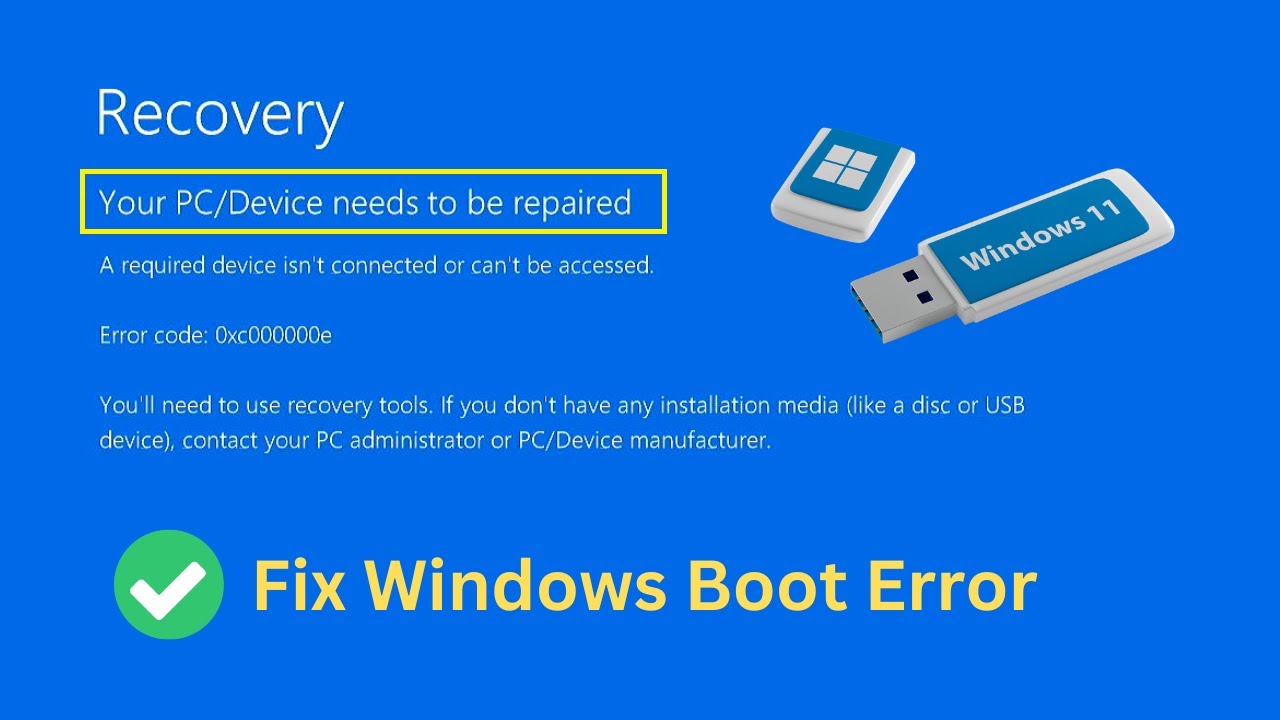 Fix Windows Boot Error 