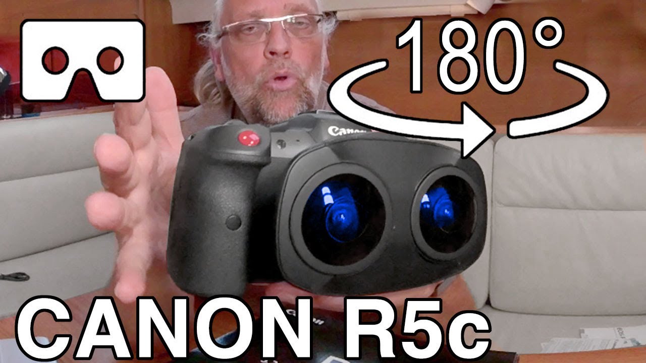 180vr - CANON R5c 8K camera + Dual 5.2mm fisheye lens UNBOX
