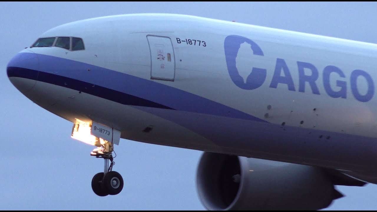 China Airlines Cargo Boeing 777F B-18773 Landing at NRT 16L