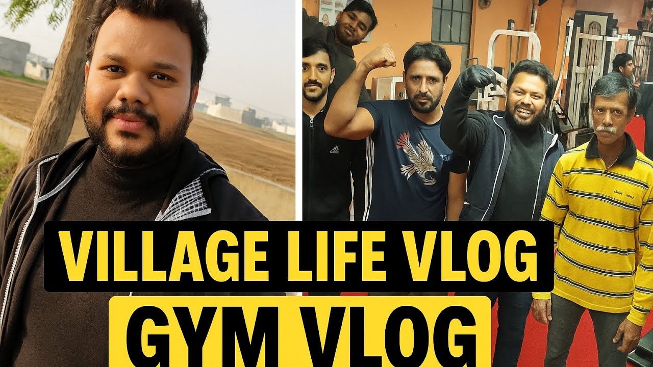 Village Life Vlog | Future Ghar Plan in My Village | Funny Gym Vlog | 