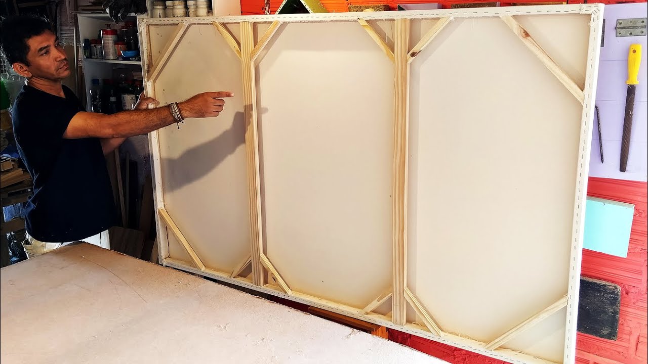 COMO ESTICAR TECIDO EM CHASSI DE MADEIRA PARA TELA DE PINTURA