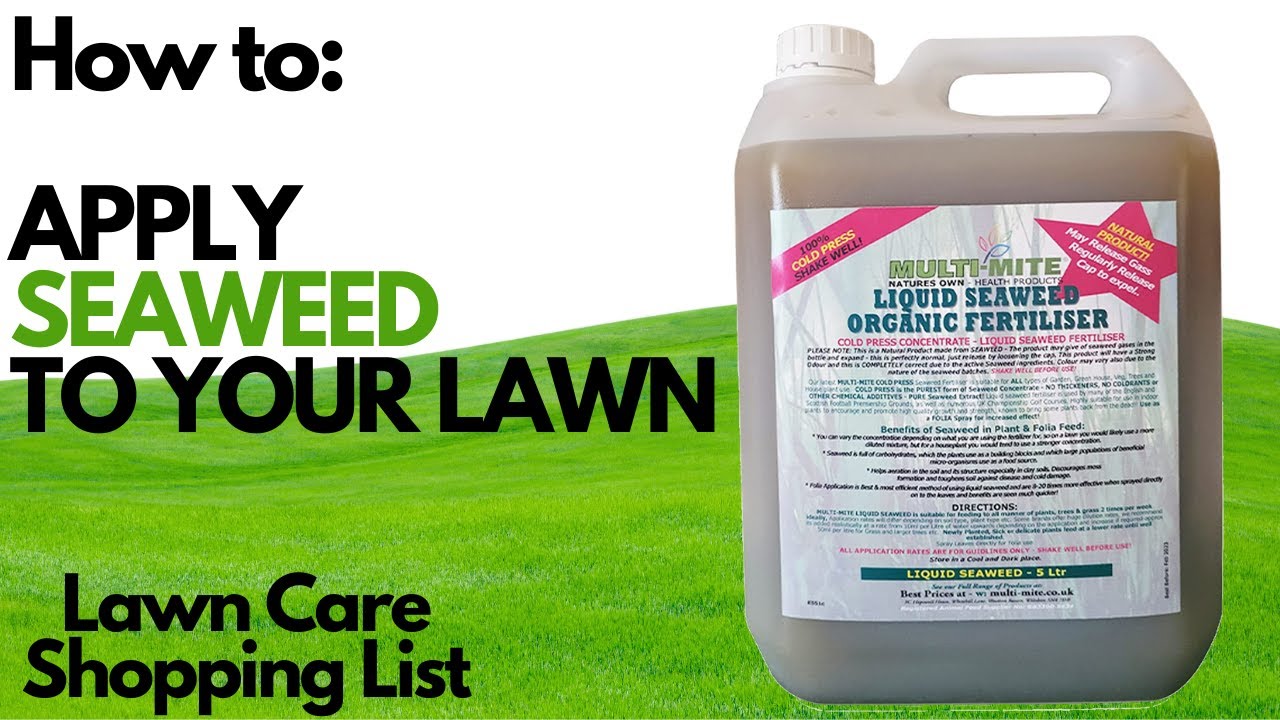 How To Apply Seaweed To Your Lawn  - FOR BEGINNERS  (Multi Mite)