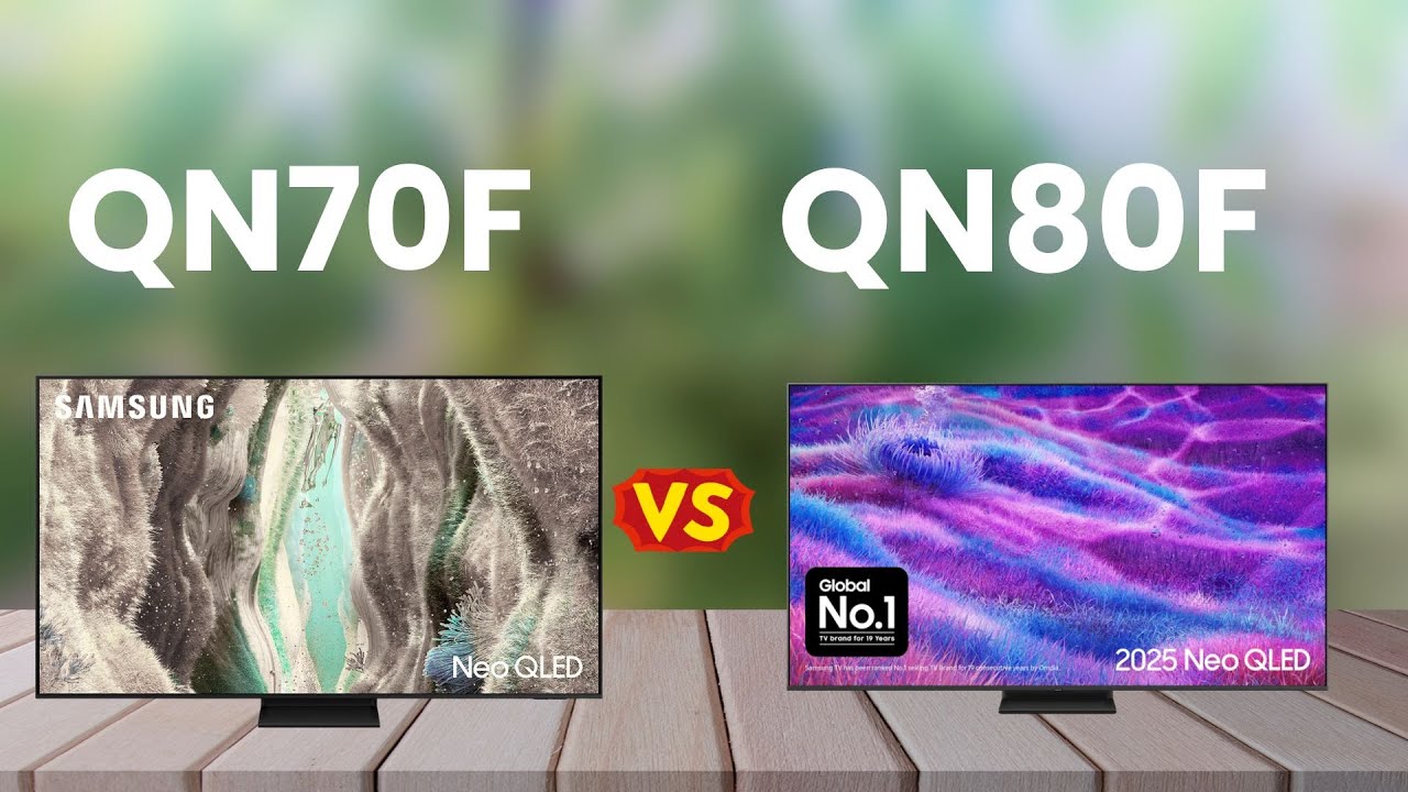 Samsung QN70F vs QN80F Comparison (2025) | Which Neo QLED TV Should You Buy?