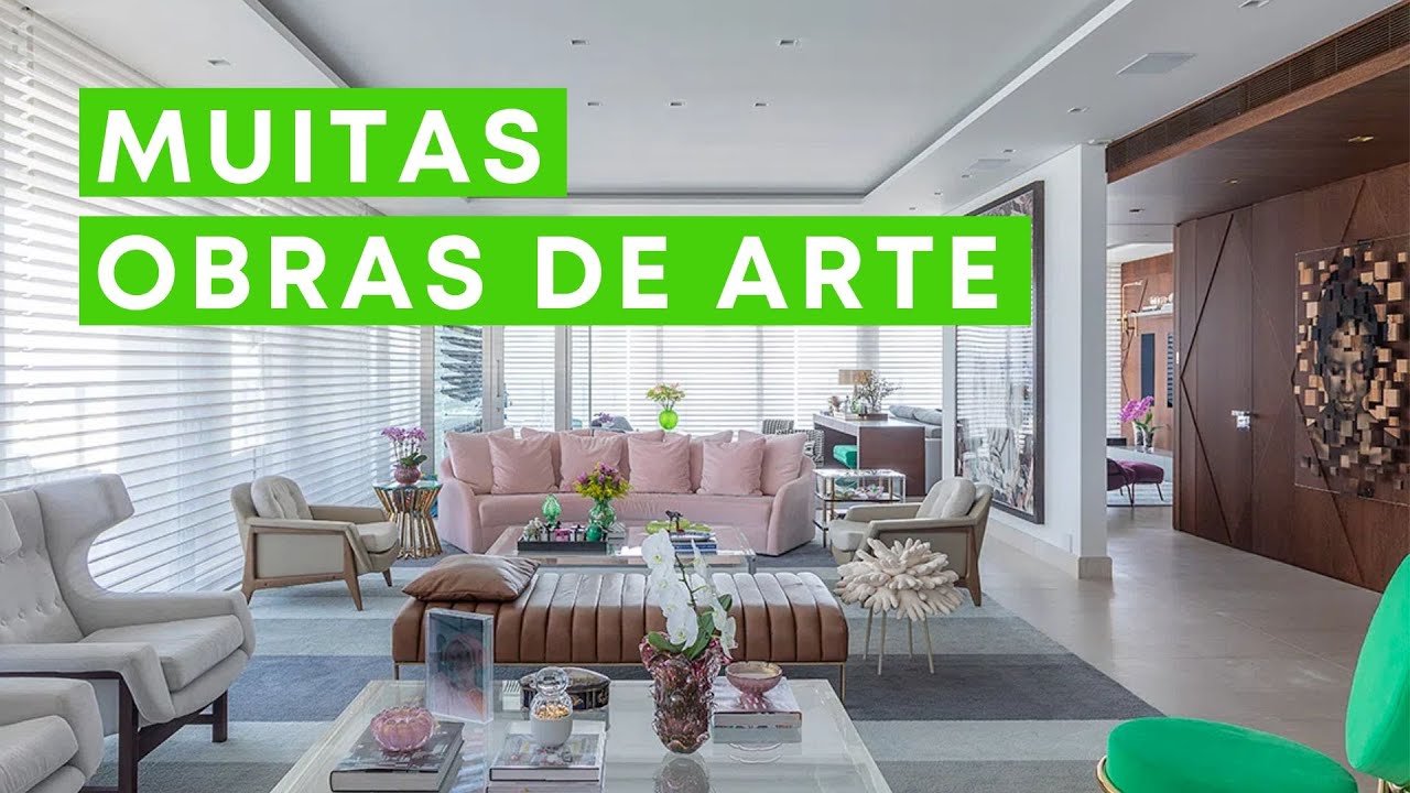 Apartamento com VISTA PANORÂMICA e OBRAS DE ARTE