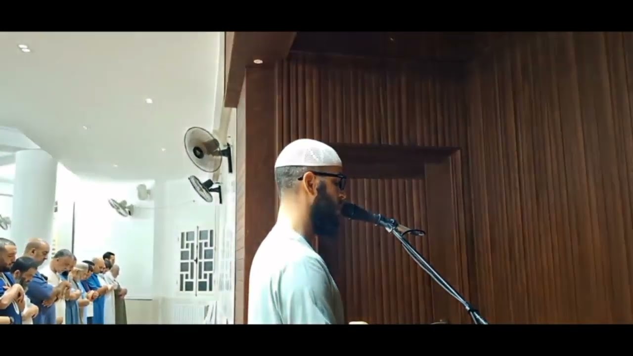 صلاة العشاء ما تيسر من سورة يس و غافر مسجد عبداللطيف سلطاني بالقبة