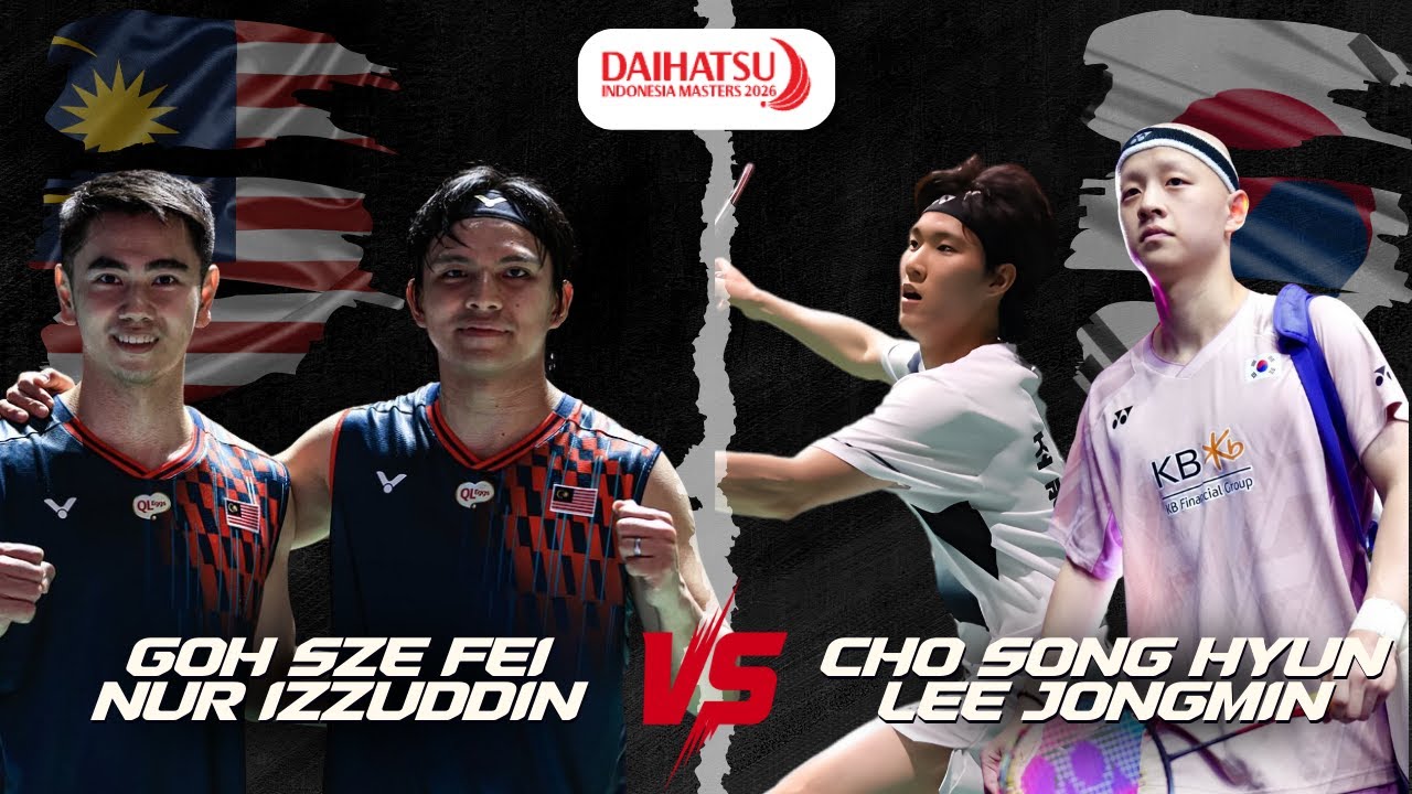🏸QF SHOWDOWN🔥Goh/Izzuddin (MAS) vs Cho Seong Hyun/Lee Jong Min (KOR)| Indonesia Masters 2026