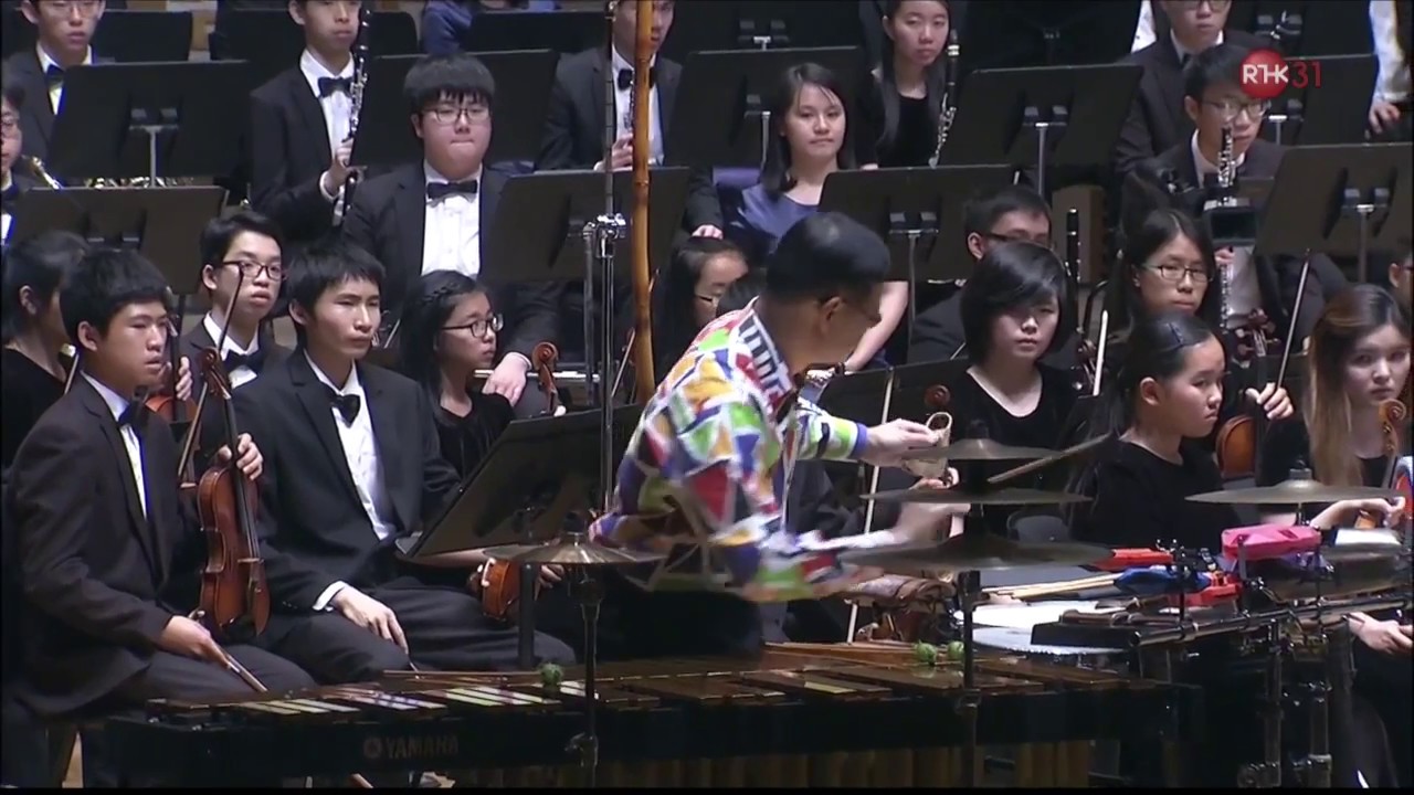 龍向榮 - Rhapsody for Solo Percussion and Orchestra by Rosauro