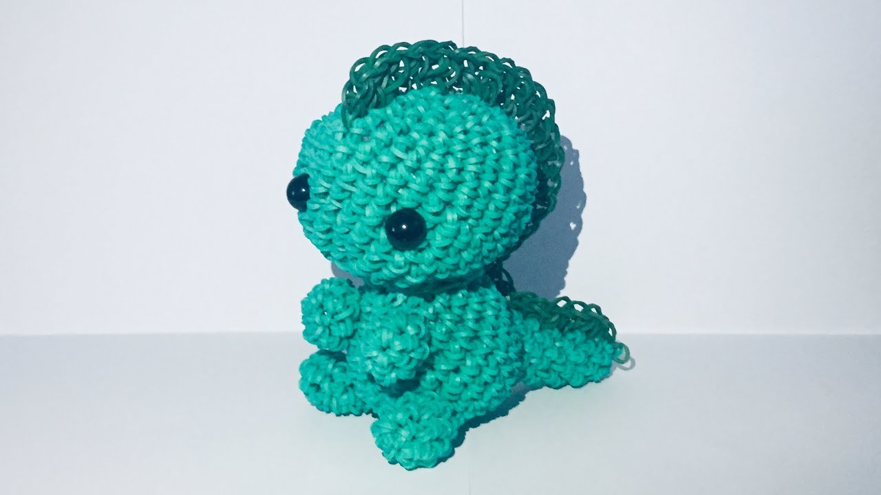 Rainbow Loom | Loomigurumi Baby Dinosaur - Tutorial