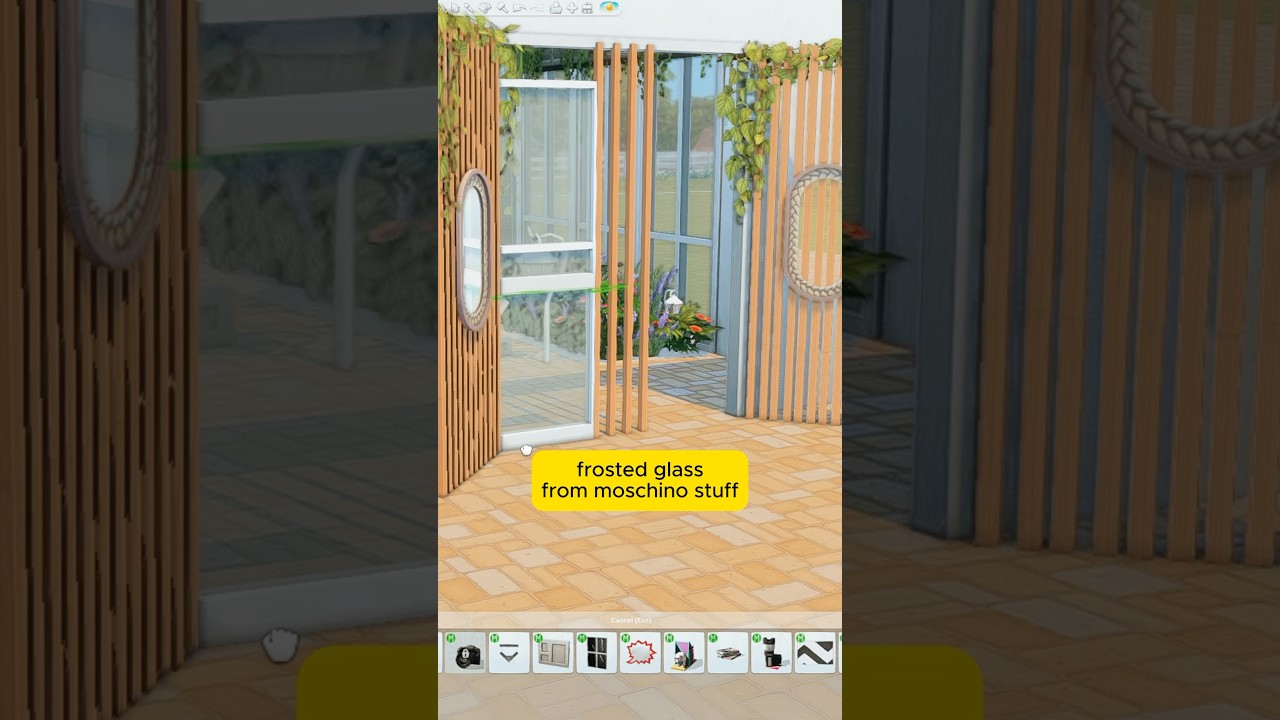 Open close door (also as a room divider)??? in sims 4 #sims4shorts #sims4ideas