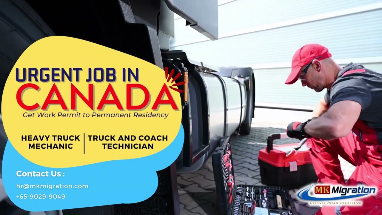 Urgent Job in Canada: Truck and coach Mechanic and Heavy Truck Mechanic