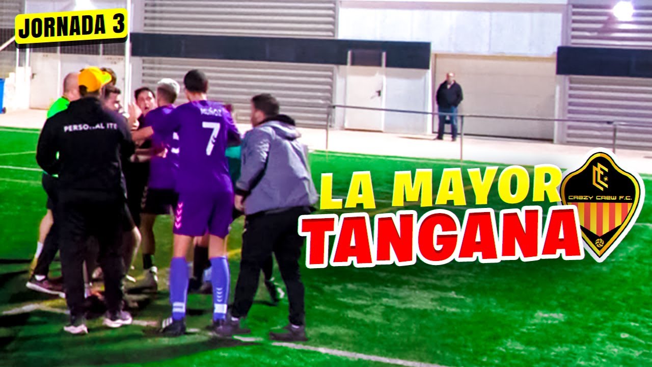 🤬 LA MAYOR TANGANA 🔥 *LIGA FÚTBOL J3* Crazy Crew FC