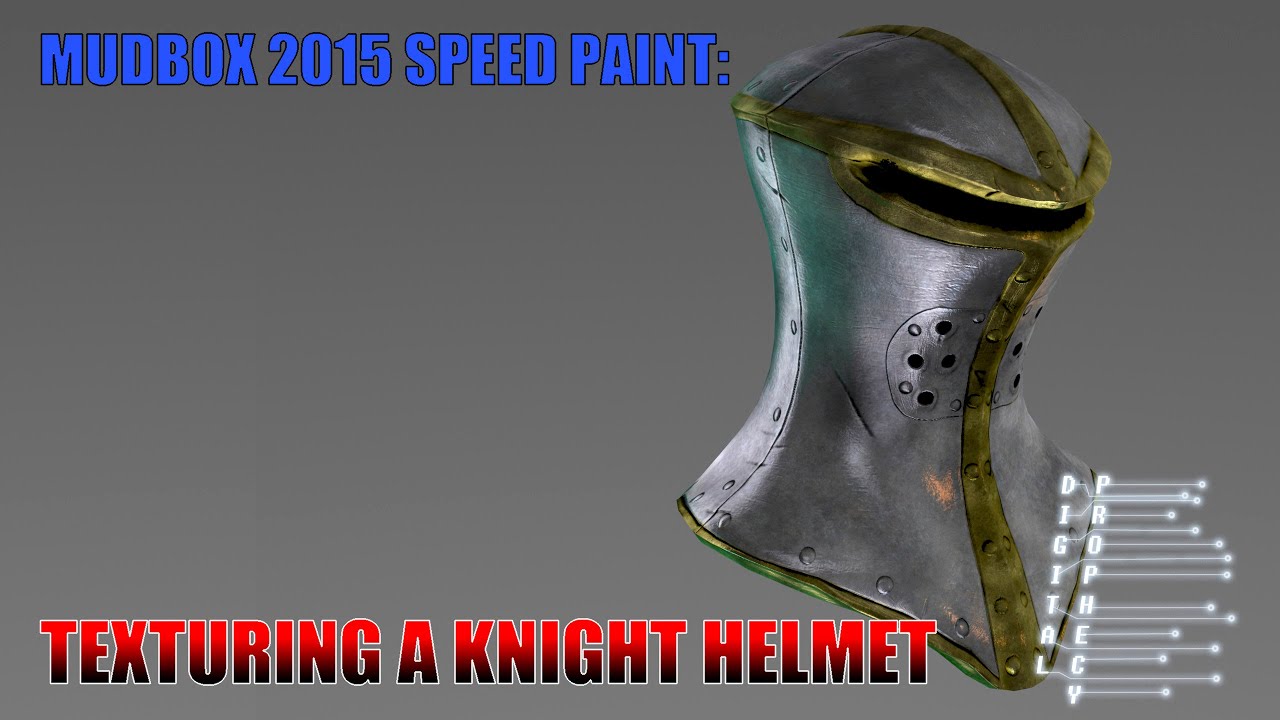 Mudbox 2015 Painting a Knight Helmet