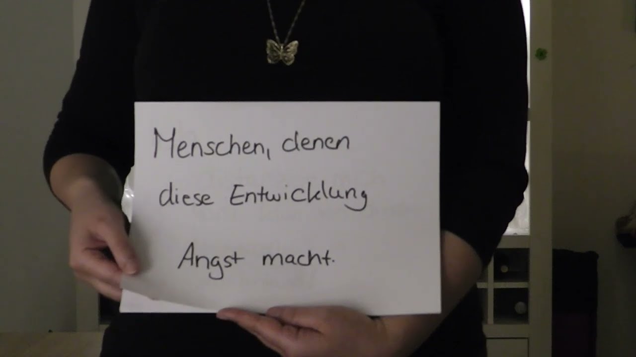#niewiederistjetzt --- Ein Zeichen für alle, die jetzt Angst haben.