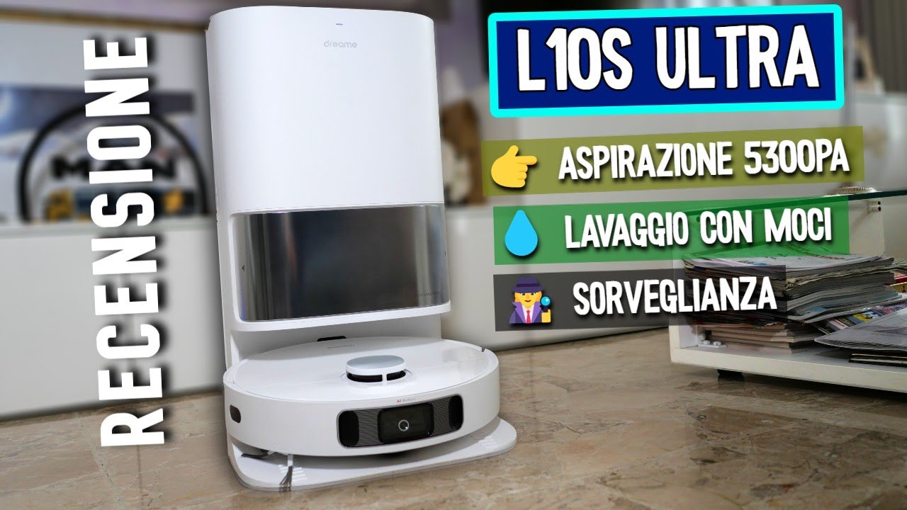 MIGLIOR ROBOT ASPIRAPOLVERE e LAVAPAVIMENTI 2022: Recensione Dreame L10s Ultra