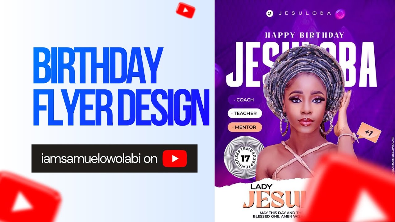 Birthday Flyer Design Pixellab Tutorial