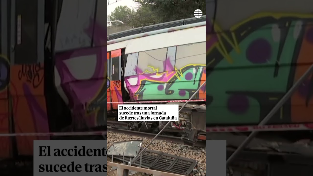 As&iacute; ha quedado el tren de Rodalies descarrilado en Gelida tras el accidente mortal en la R4