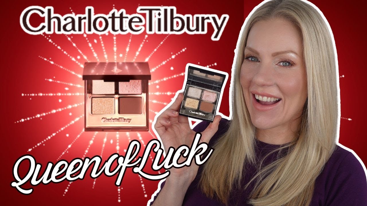 **NEW** CHARLOTTE TILBURY QUEEN OF LUCK EYESHADOW QUAD! \ IS IT WORTH $55?