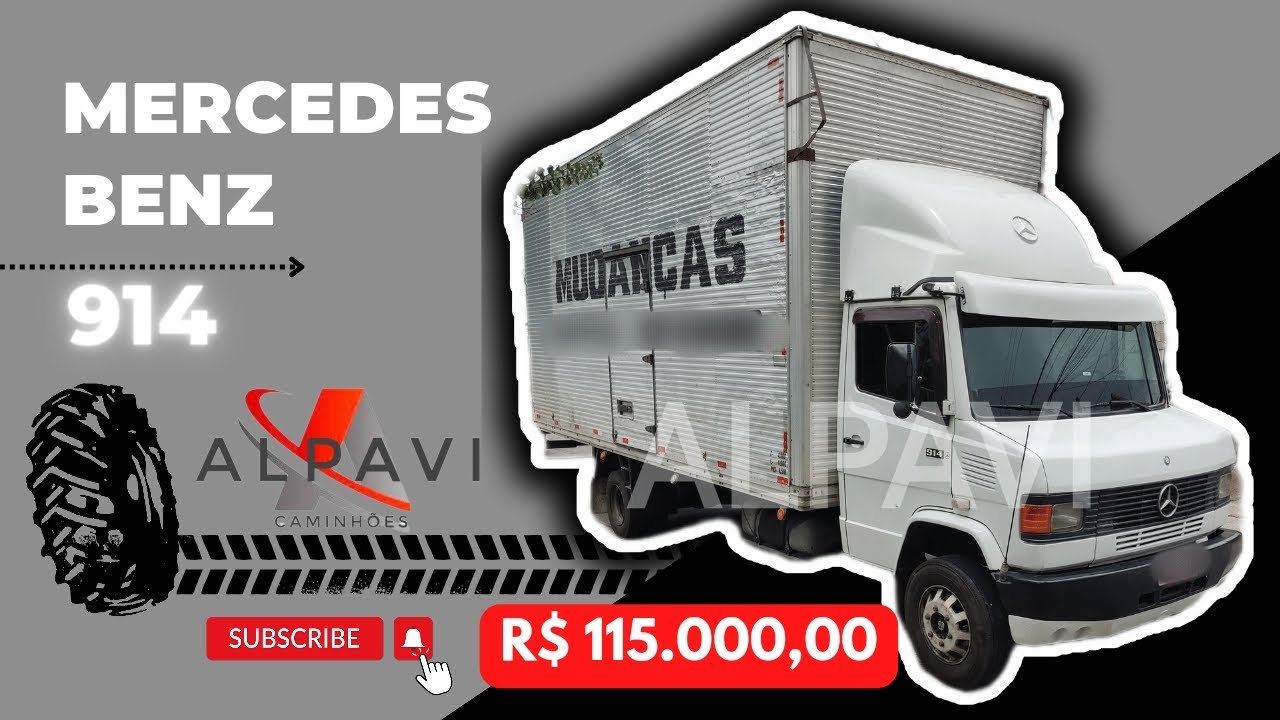 Mercedes Benz 3/4 914 Ano 1995 com Baú Longo 7m a Venda