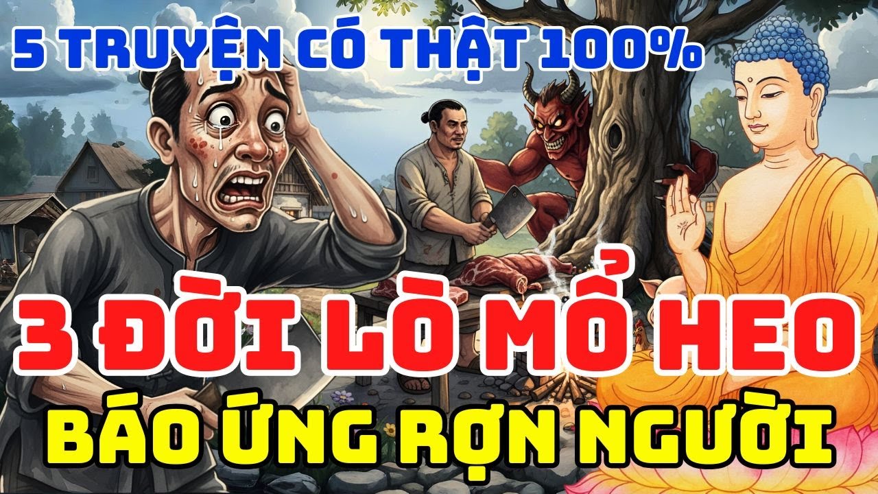 NHÂN QUẢ 🔴🔴 RỢN NGƯỜI NGHE KỂ VỀ NGHIỆP BÁO ĐÁNG SỢ 3 ĐỜI MỔ HEO