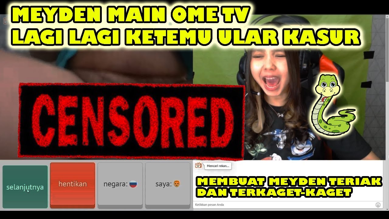 Meyden main ome tv lagi-lagi ketemu ular kasur. Bikin terkaget-kaget! Wkwkwk