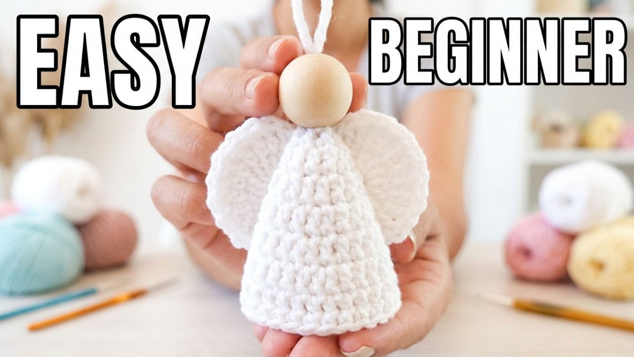 Crochet Angel Easy Crochet Christmas Ornament Simple and cute for beginners