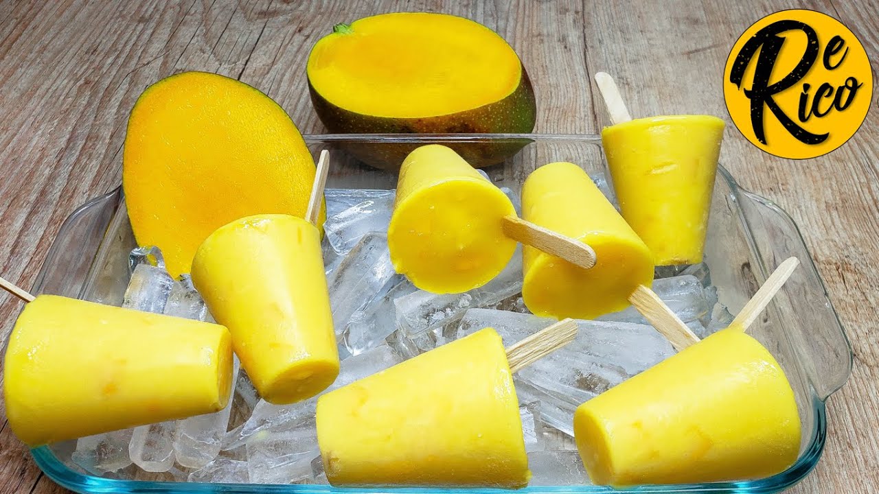 helados cremosos de mango - deliciosos helados caseros de mango cremosos