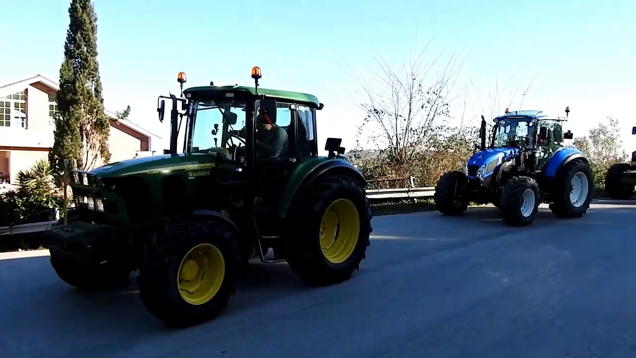 Sfilata trattrici agricole Cologna Paese (TE) .86 trattori.FESTA RINGRAZIAMENTO SANT'ANTONIO ABATE.