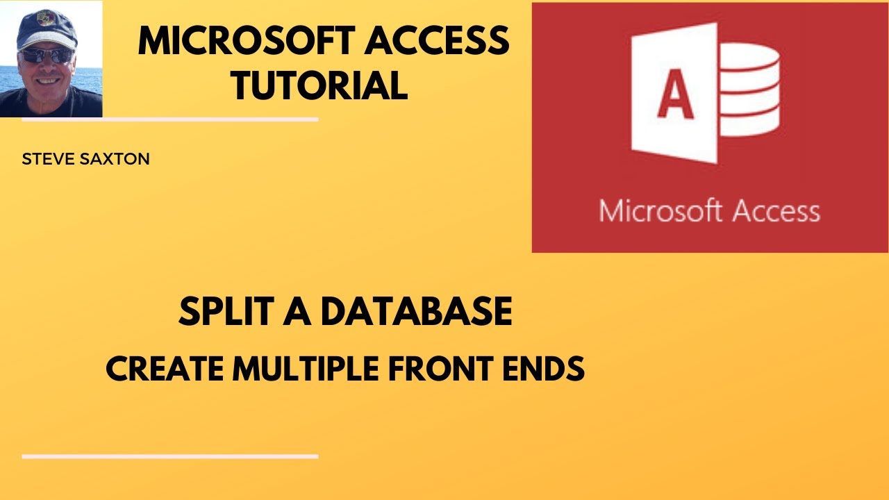 How to split a Microsoft Access Database and create multiple users.