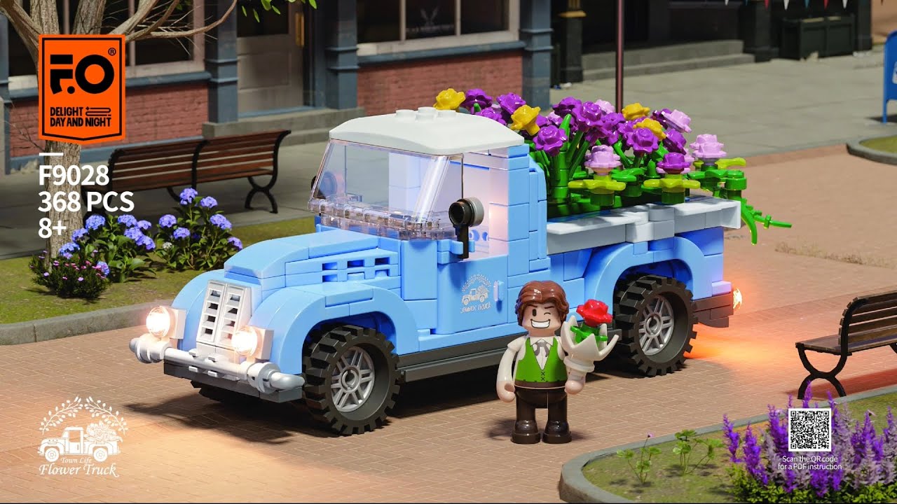 Lumibricks (FUNWHOLE) F9028 &ndash; Complete Flower Truck Instructions! (Step‑by‑Step Guide)