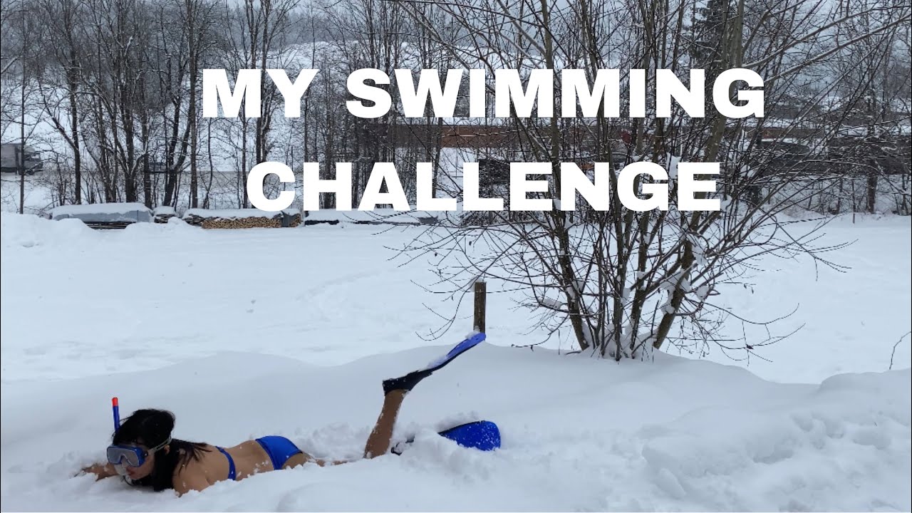 SNOW SWIMMING CHALLENGE OVER OF THE SNOW FIELD,28,JANUARY 2021