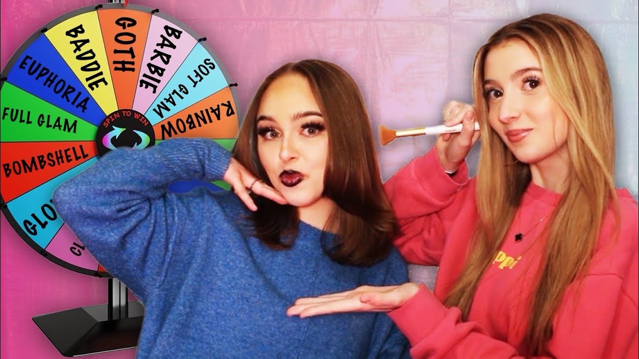 The Wheel Decides the Makeup Look! 👀🤍💄✨