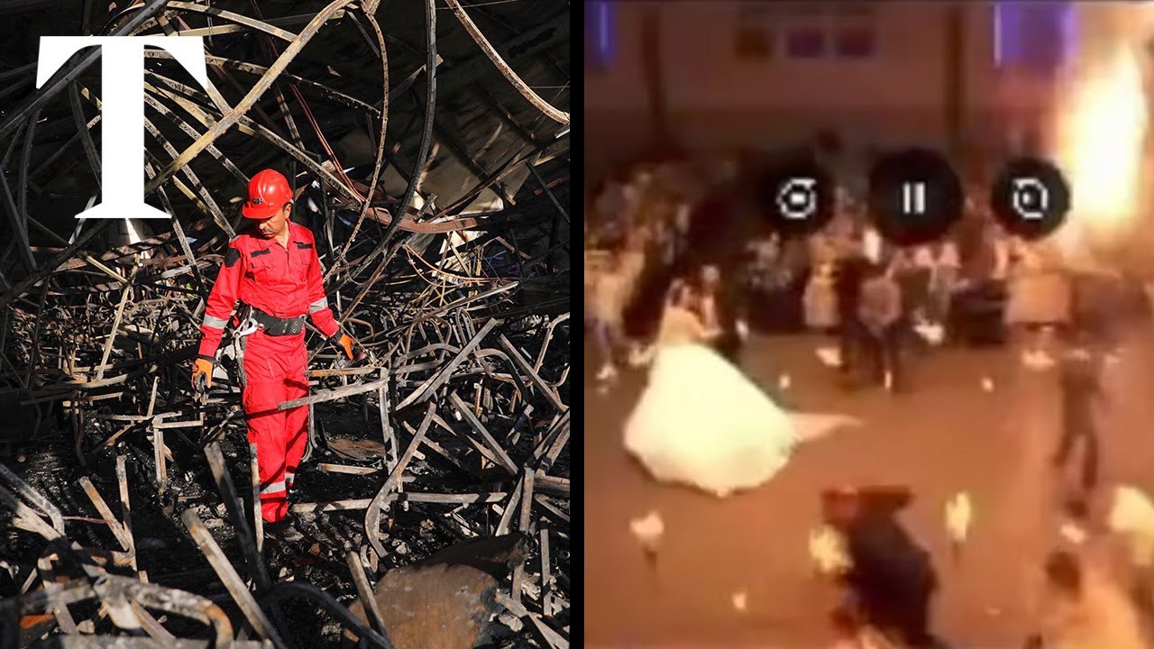 Iraq fire: Wedding blaze started by firework kills 100