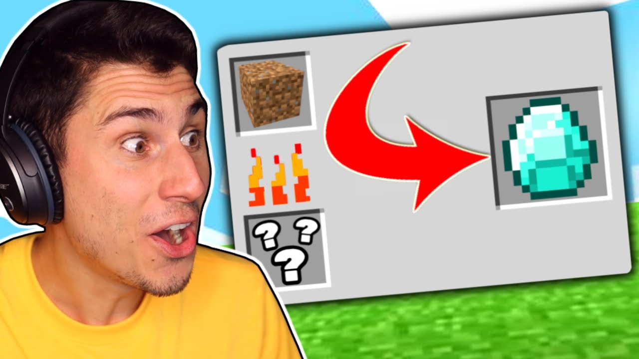 I Made DIAMONDS FROM DIRT In Minecraft!