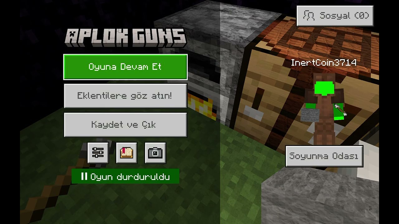 Furkan Minecraft'ta bakırdan zırh yapıyor 2. bölüm