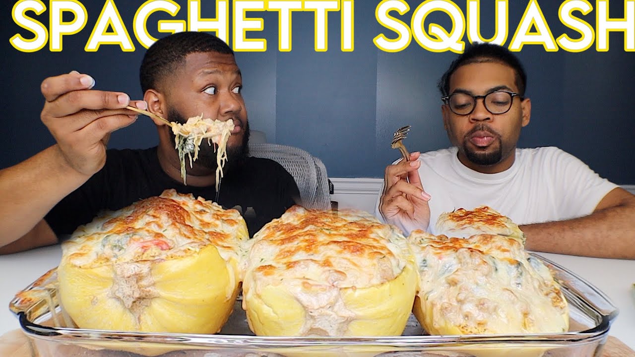 SPAGHETTI SQUASH MUKBANG WITH @BeingMylen