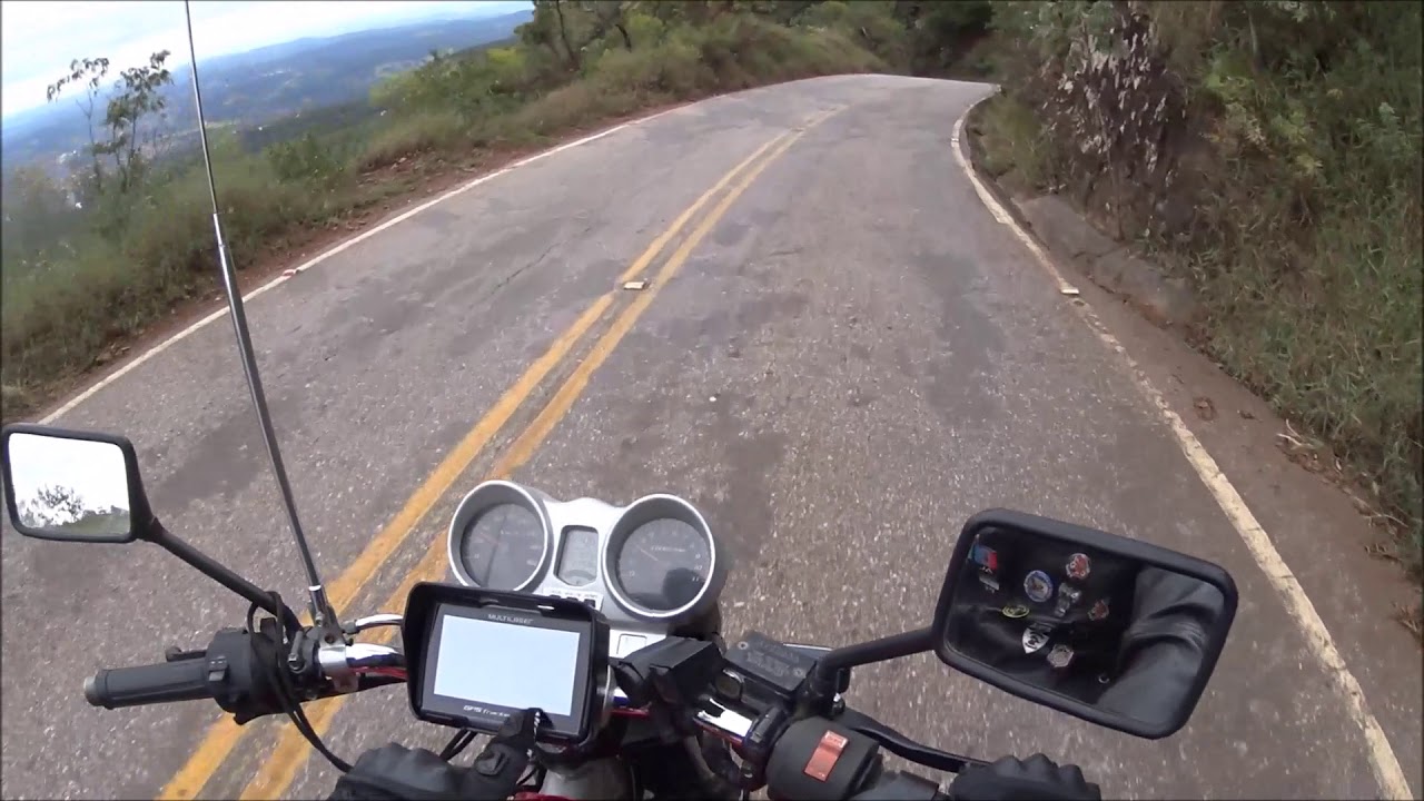 Honda twister na estrada  passeio na serra do rola moça