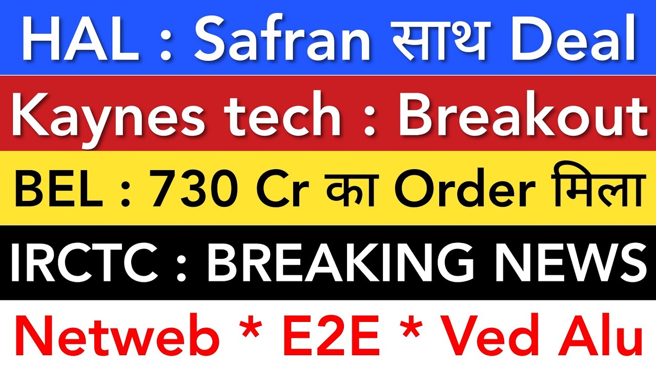 HAL SHARE 💥 KAYNES TECH | BEL | IRCTC | NETWEB E2E | STOCK MARKET INDIA