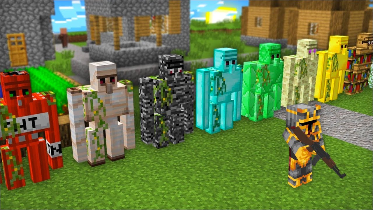 Minecraft BRAND *NEW* GOLEM PROTECT VILLAGE FROM ZOMBIE APOCALYPSE MOD !! SELLING !! Minecraft Mods