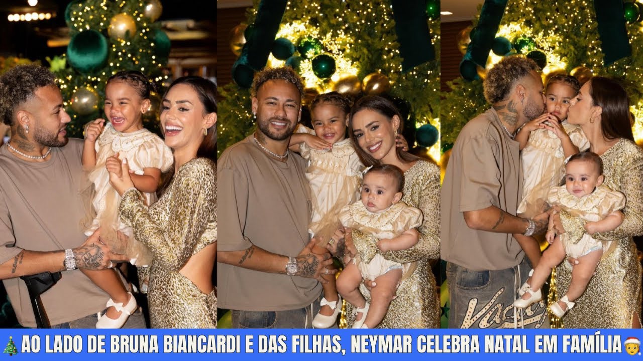 Neymar e Bruna Biancardi Curtiram o Natal Ao lado das Filhas Mavie e Mel em Clima de Família 