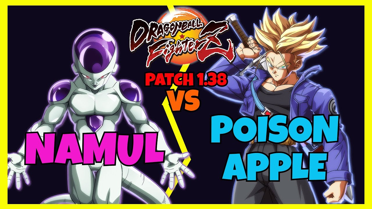 DBFZ - NAMUL vs POISONAPPLE gameplays (Vegito, Beerus, Frieza vs Jiren, Vegito, Trunks)