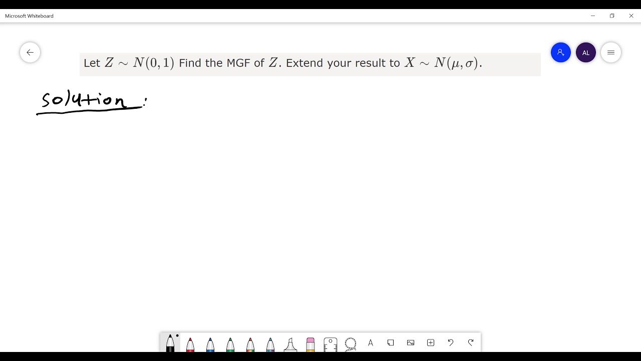 Moment Generating Function of Normal Distribution