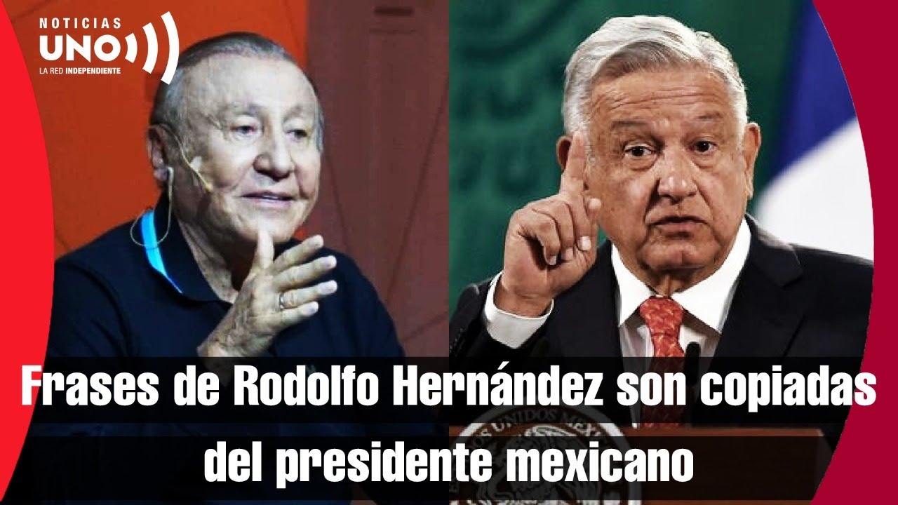 Frases efectistas de Hernández son copiadas del presidente mexicano