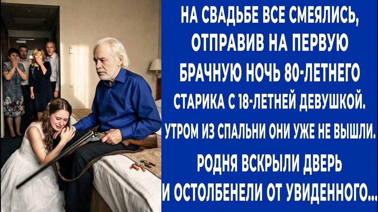 Все смеялись, отправив 80-летнего старика с 18-летней на брачную ночь. Вскрыв дверь утром, поседели.