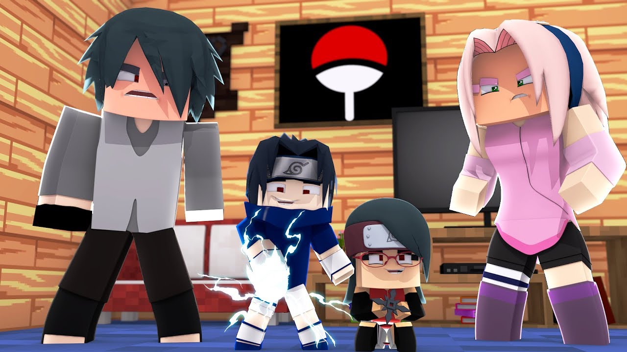 Minecraft: Who's Your Family? O NOVO FILHO DO SASUKE UCHIHA PERDIDO
