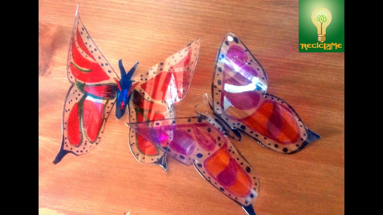 Bonitas mariposas pet para decorar ☼