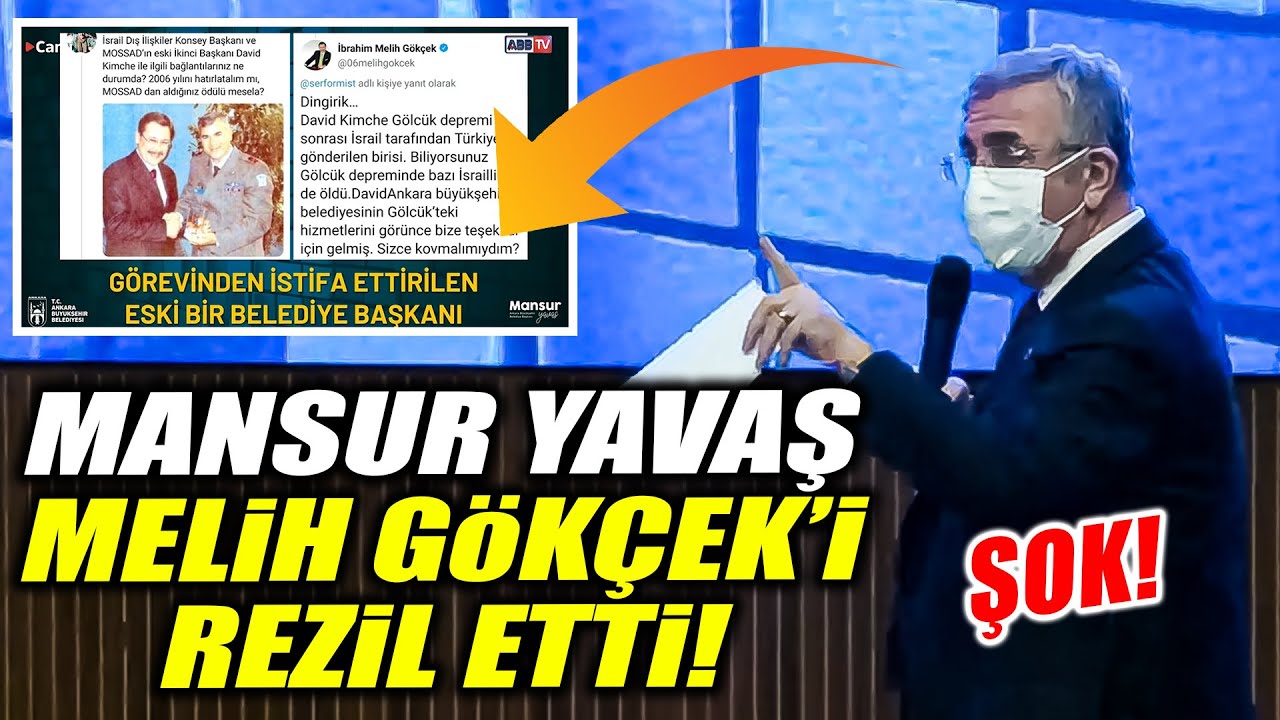 Mansur Yavaş Melih Gökçek'i canlı yayında rezil etti! Şok fotoğrafını gösterdi!